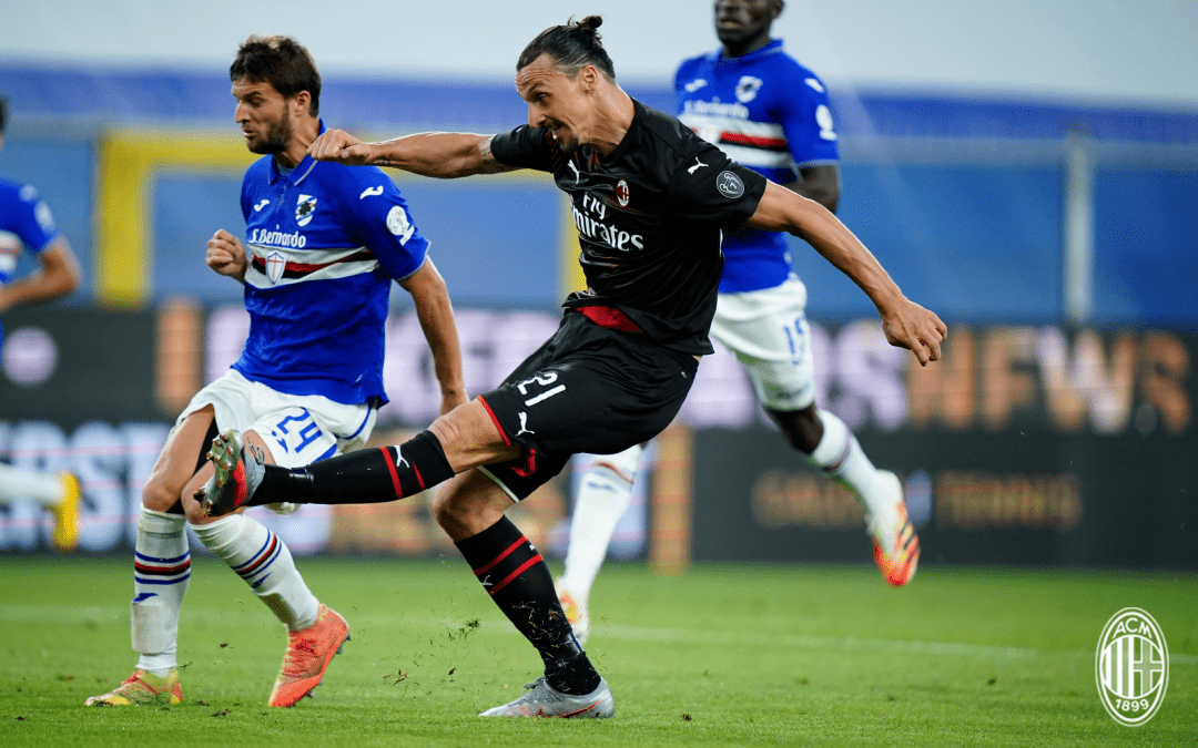  AC米兰边路传中精准，雷比奇凌空抽射轰入死角